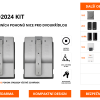XMETRO2024 KIT - sada podzemních pohonů Nice pro dvoukřídlou bránu